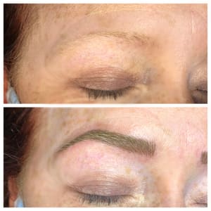Eyebrow Tattoo result by Foxy Brows & Aesthetics in Roanoke, VA