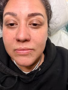 Eyebrow Tattoo result by Framed Brow Studio and Piercing Bar in San Mateo, CA