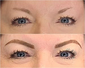 Eyebrow Tattoo result by Francie Fruitman Makeup Artistry in West Bloomfield Township, MI