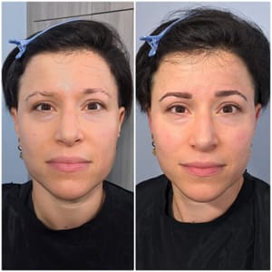 Eyebrow Tattoo result by Francie Fruitman Makeup Artistry in West Bloomfield Township, MI