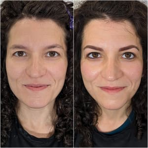 Eyebrow Tattoo result by Francie Fruitman Makeup Artistry in West Bloomfield Township, MI