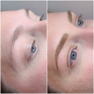 Eyebrow Tattoo result by Frederick Microblading Studio in Frederick, MD