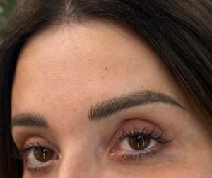 Eyebrow Tattoo result by Fringe Salon & Lash Bar in Barre, VT