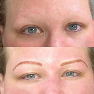 Eyebrow Tattoo result by Fruition Permanent Makeup in Converse, TX
