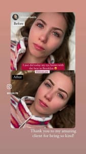 Eyebrow Tattoo result by G Khvan - Permanent Makeup Artist in Brooklyn, NY