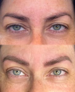 Eyebrow Tattoo result by Gam Does Glam in Santa Cruz, CA