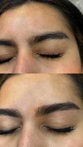 Eyebrow Tattoo result by Gazal Beauty Brow & Hair in Hillcrest in San Diego, CA