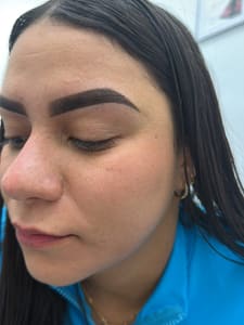Eyebrow Tattoo result by Gene Beauty Studio - Brow & Lash studio in Miramar, FL