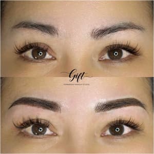 Eyebrow Tattoo result by Gift Permanent Makeup Studio in Flushing, NY