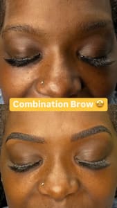 Eyebrow Tattoo result by Girasoula Esthetics in Brownsburg, IN