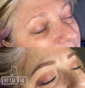 Eyebrow Tattoo result by Glam Bar Alabama in Guntersville, AL
