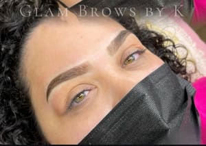 Eyebrow Tattoo result by Glam Brows by K Cosmetic Tattoo Artist in Gurnee, IL