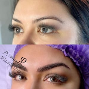 Eyebrow Tattoo result by Glam Brows by Sara in Claremont, CA