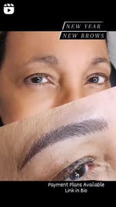 Eyebrow Tattoo result by Glam by Gee Gee Beauty Bar in Kansas City, MO