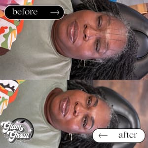 Eyebrow Tattoo result by Glam Ghoul Esthetics LLC in Valrico, FL