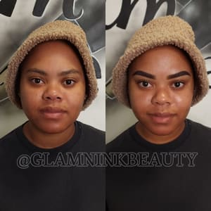 Eyebrow Tattoo result by Glam & Ink Beauty in Garden Grove, CA