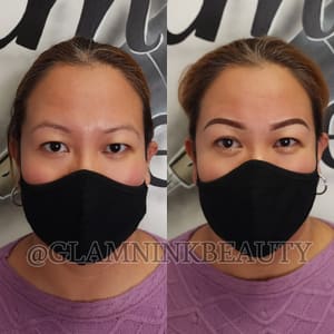 Eyebrow Tattoo result by Glam & Ink Beauty in Garden Grove, CA