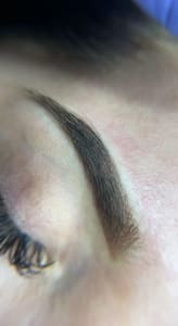 Eyebrow Tattoo result by Glam Ink Studio in Westminster, CA