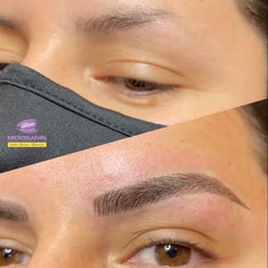 Eyebrow Tattoo result by Glam Microblading Lash Brows Skincare in Houston, TX