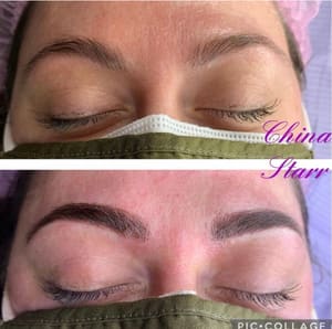 Eyebrow Tattoo result by Glam Starr Brow Bar Spa and Academy in Roswell, GA