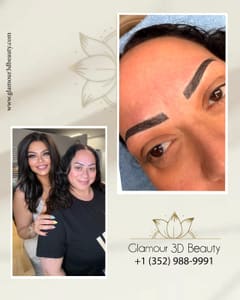 Eyebrow Tattoo result by Glamour 3D Brows in Ocala, FL