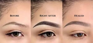 Eyebrow Tattoo result by Glamour Brows Studio of Central Kentucky in Lebanon, KY