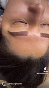 Eyebrow Tattoo result by Glamour Ghoul Ink in Boulder City, NV