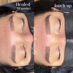 Eyebrow Tattoo result by Glamour Ghoul Ink in Boulder City, NV