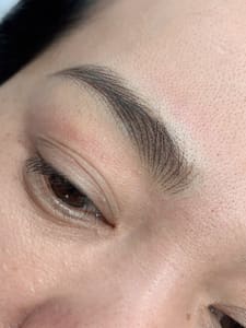 Eyebrow Tattoo result by Glamour Lash and Brows Salon in Costa Mesa, CA
