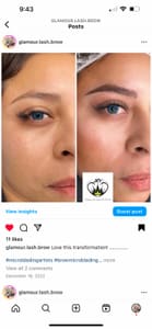 Eyebrow Tattoo result by Glamour Lash & Brow in Citrus Heights, CA