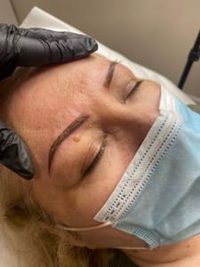 Eyebrow Tattoo result by Glamour Pro PMU in Long Beach, CA