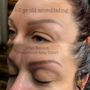 Eyebrow Tattoo result by Glayzed Beauty Bar in Fremont, OH