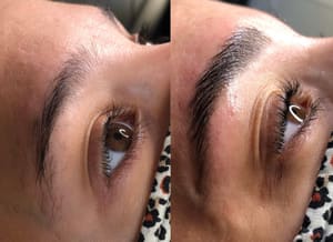 Eyebrow Tattoo result by Glimmer & Grace Aesthetics in Columbus, IN