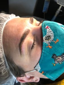 Eyebrow Tattoo result by Glimmer & Grace Aesthetics in Columbus, IN
