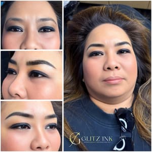 Eyebrow Tattoo result by Glitz Ink in Banning, CA