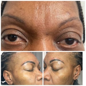 Eyebrow Tattoo result by Glo Beauty Lab in Uniondale, NY