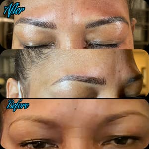 Eyebrow Tattoo result by Glo Beauty Lab in Uniondale, NY