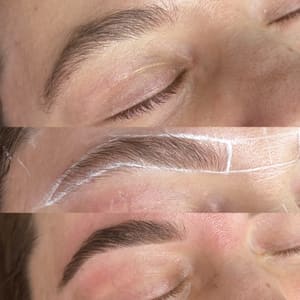 Eyebrow Tattoo result by Glo Co Beauty Studio in Manchester, NH