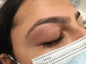 Eyebrow Tattoo result by Global Eyebrow Threading, Lashes & Henna Design in Silver Spring, MD