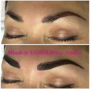 Eyebrow Tattoo result by Gloss Brow Studio in University Place, WA