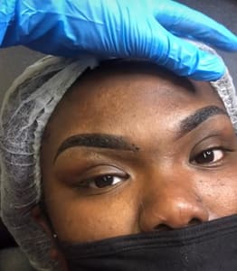 Eyebrow Tattoo result by Glow Aesthetics in Baton Rouge, LA