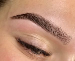 Eyebrow Tattoo result by Glow Beauty Bar ~ Luxury Eyelash Extensions in Lighthouse Point, FL