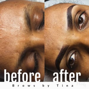 Eyebrow Tattoo result by Glow Brows by Tina in Peabody, MA