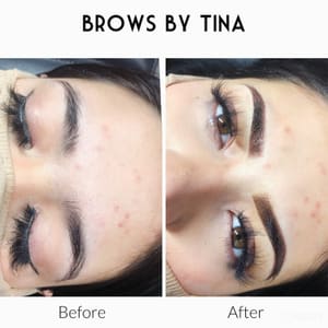 Eyebrow Tattoo result by Glow Brows by Tina in Peabody, MA