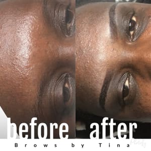 Eyebrow Tattoo result by Glow Brows by Tina in Peabody, MA