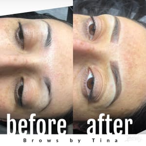 Eyebrow Tattoo result by Glow Brows by Tina in Peabody, MA