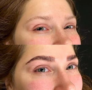 Eyebrow Tattoo result by Glow Haus in Troy, NY