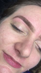 Eyebrow Tattoo result by Glow Lash + Spa in Pflugerville, TX