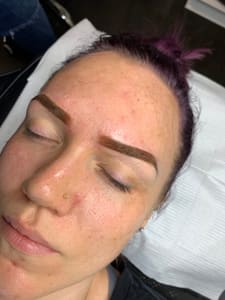 Eyebrow Tattoo result by Glow Lash + Spa in Pflugerville, TX