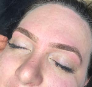 Eyebrow Tattoo result by Glow Lash + Spa in Pflugerville, TX